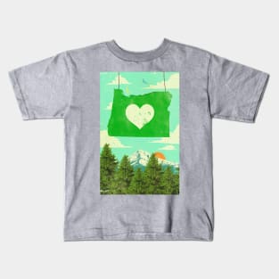 OREGON LOVE Kids T-Shirt